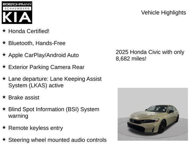 2025 Honda Civic Sport