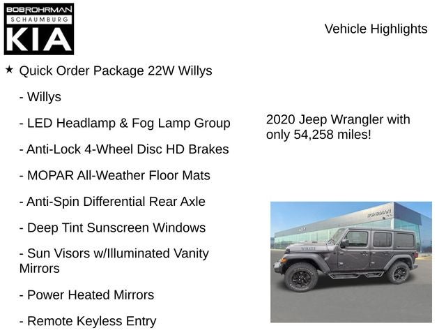 2020 Jeep Wrangler Unlimited Willys