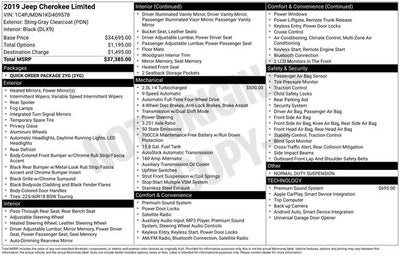 2019 Jeep Cherokee Limited