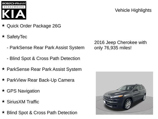 2016 Jeep Cherokee Limited