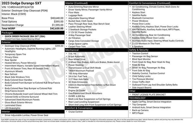 2023 Dodge Durango SXT