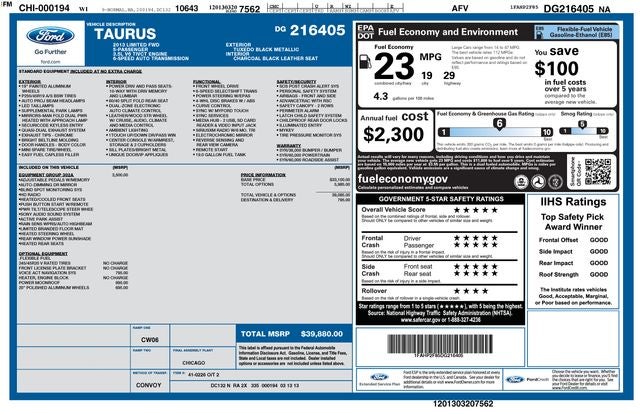 2013 Ford Taurus Limited