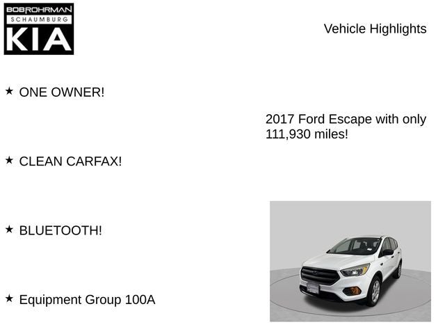 2017 Ford Escape S