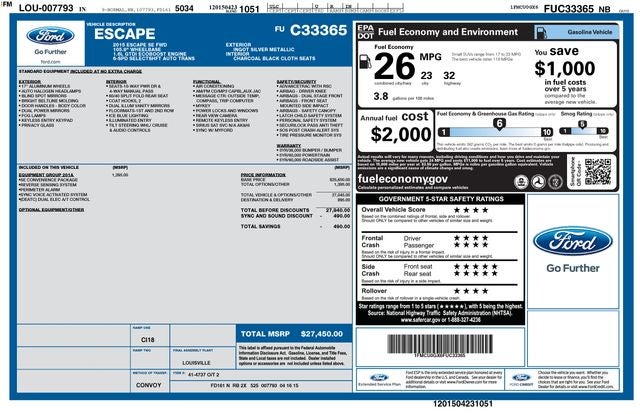 2015 Ford Escape SE