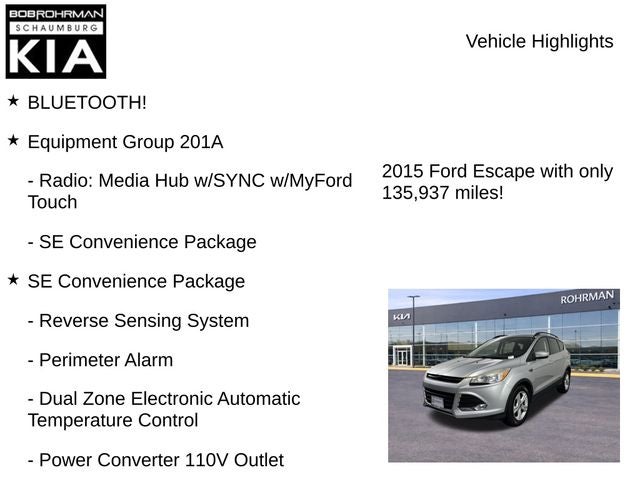 2015 Ford Escape SE