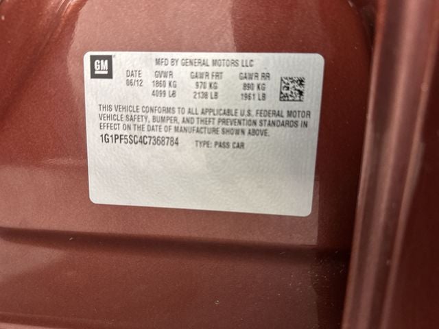 2012 Chevrolet Cruze 1LT