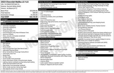 2023 Chevrolet Malibu LS 1LS
