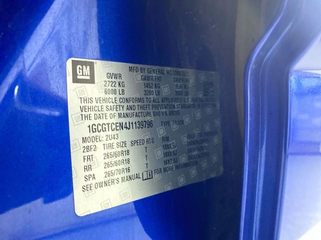 2018 Chevrolet Colorado LT