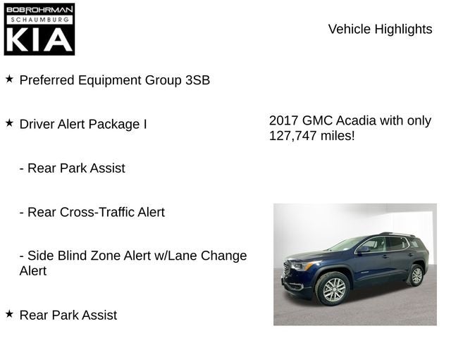 2017 GMC Acadia SLE-2