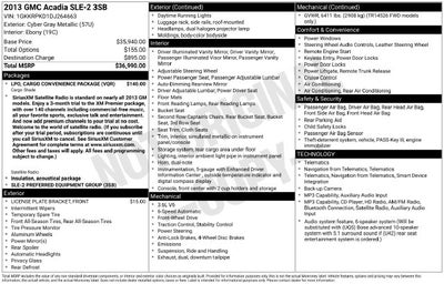 2013 GMC Acadia SLE-2
