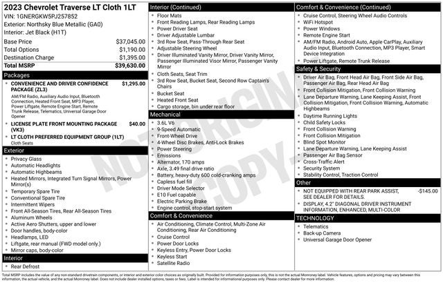 2023 Chevrolet Traverse LT 1LT