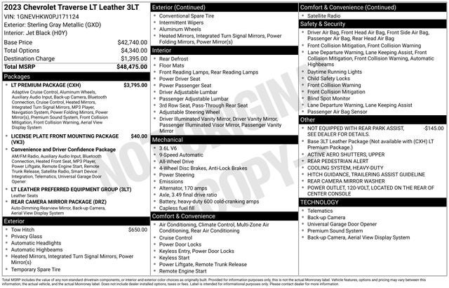 2023 Chevrolet Traverse LT Leather