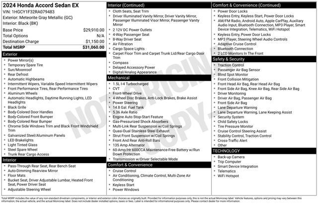 2024 Honda Accord EX