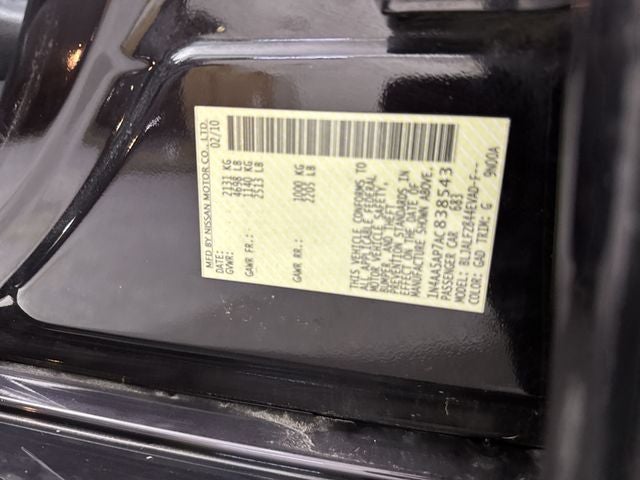 2010 Nissan Maxima 3.5 SV