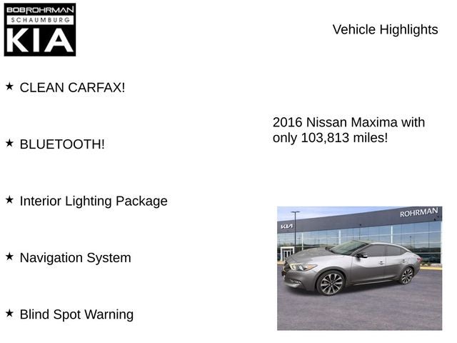 2016 Nissan Maxima SR