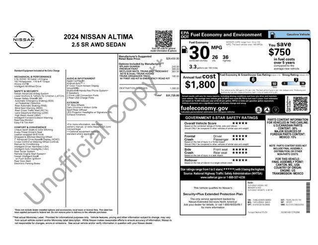2024 Nissan Altima 2.5 SR