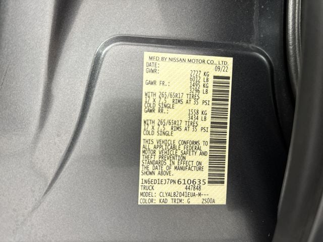 2023 Nissan Frontier SV