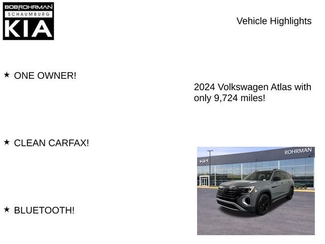 2024 Volkswagen Atlas 2.0T Peak Edition SE w/Technology