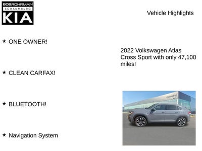 2022 Volkswagen Atlas Cross Sport 3.6L V6 SEL Premium R-Line