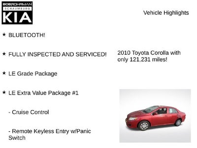 2010 Toyota Corolla LE
