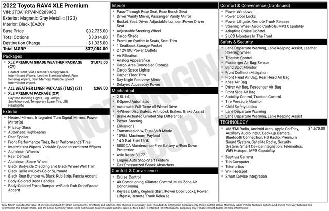 2022 Toyota RAV4 XLE Premium
