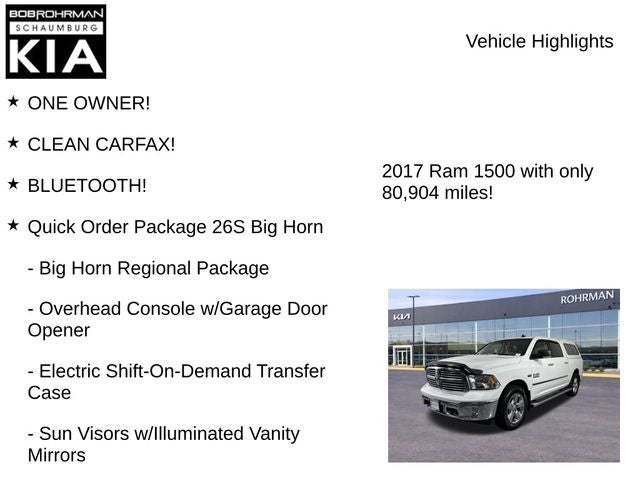 2017 RAM 1500 Big Horn
