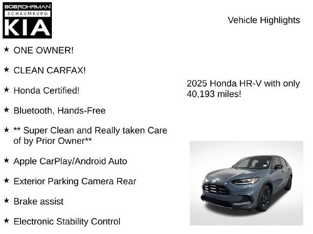 2025 Honda HR-V Sport