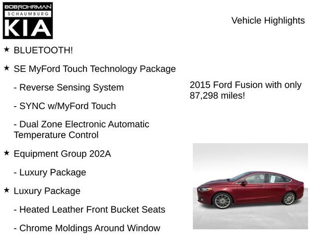 2015 Ford Fusion SE