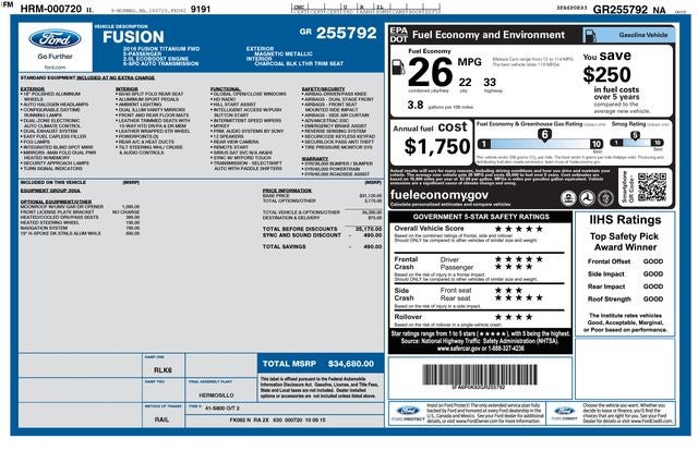 2016 Ford Fusion Titanium