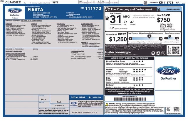 2019 Ford Fiesta SE