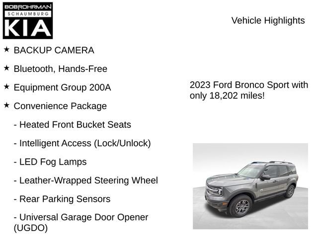 2023 Ford Bronco Sport Big Bend