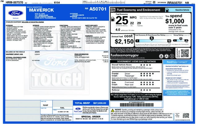 2024 Ford Maverick XL