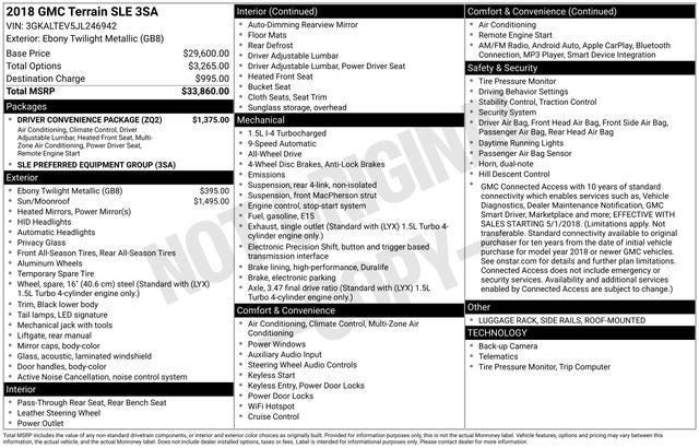 2018 GMC Terrain SLE