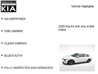 2026 Kia K4 LX