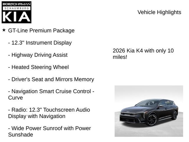 2026 Kia K4 GT-Line
