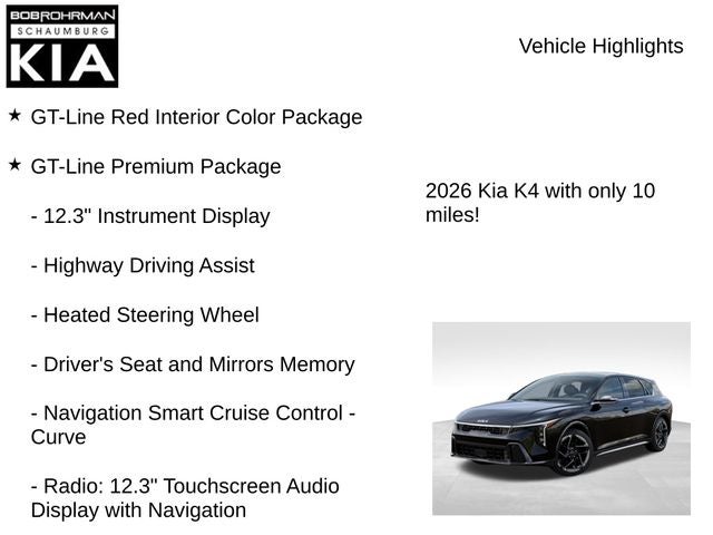 2026 Kia K4 Hatchback GT-Line