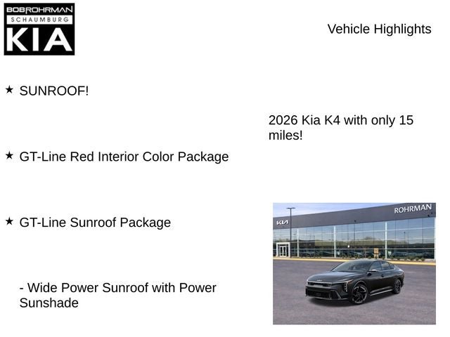 2026 Kia K4 GT-Line