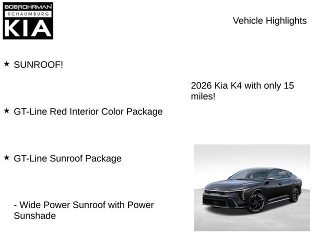 2026 Kia K4 GT-Line