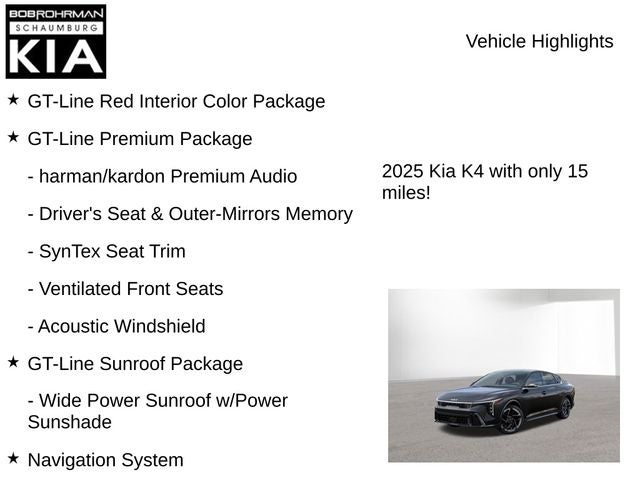 2025 Kia K4 GT-Line