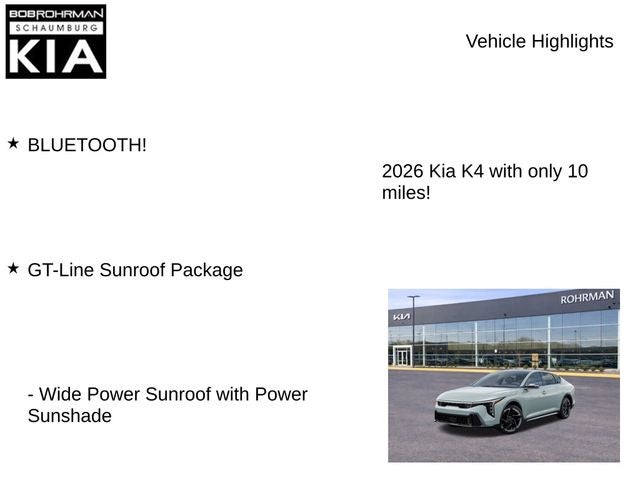 2026 Kia K4 GT-Line