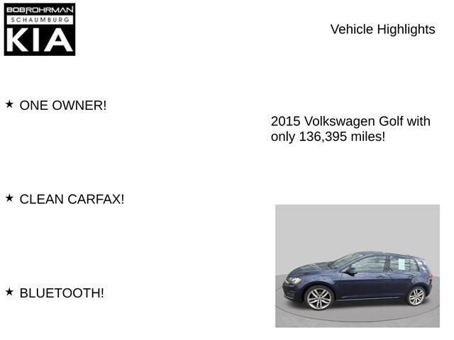 2015 Volkswagen Golf TSI SE 4-Door