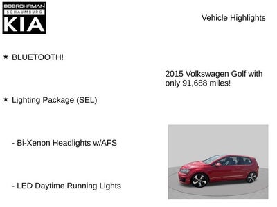 2015 Volkswagen Golf GTI 2.0T SE