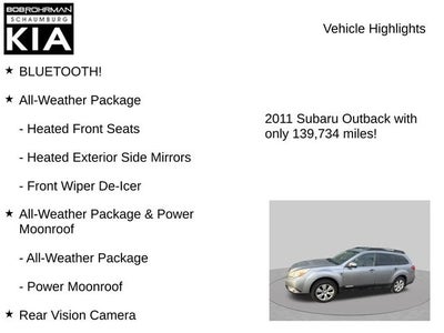 2011 Subaru Outback 2.5i Premium
