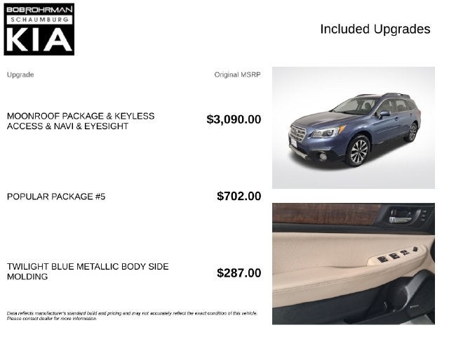 2016 Subaru Outback 2.5i Limited