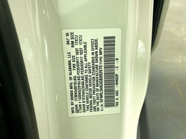 2016 Honda Odyssey EX-L