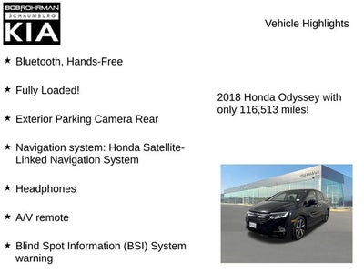 2018 Honda Odyssey Elite