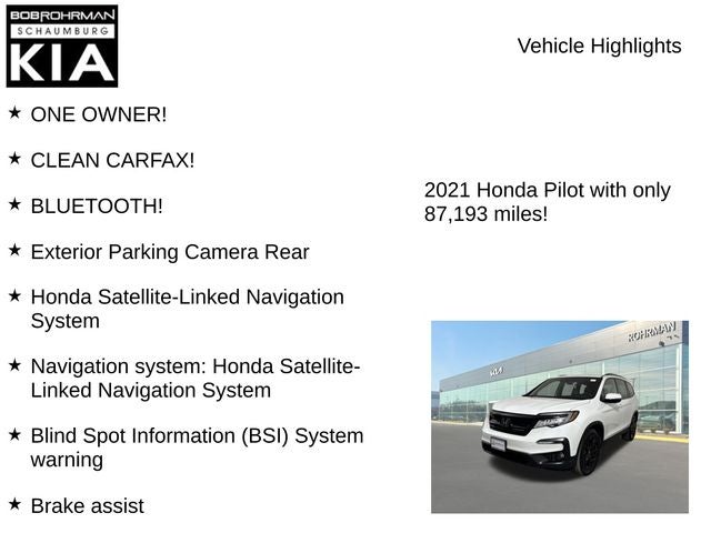 2021 Honda Pilot Black Edition