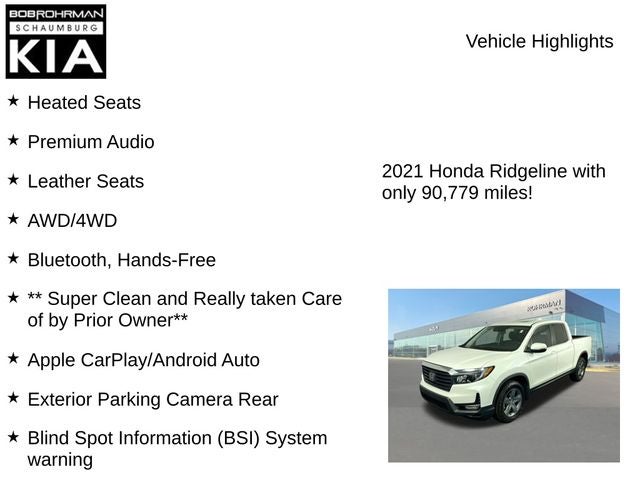 2021 Honda Ridgeline RTL