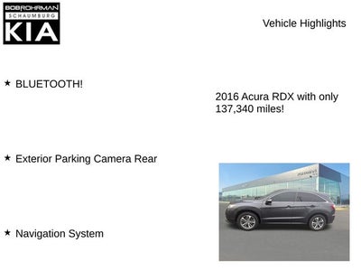 2016 Acura RDX Base AWD w/Advance Package