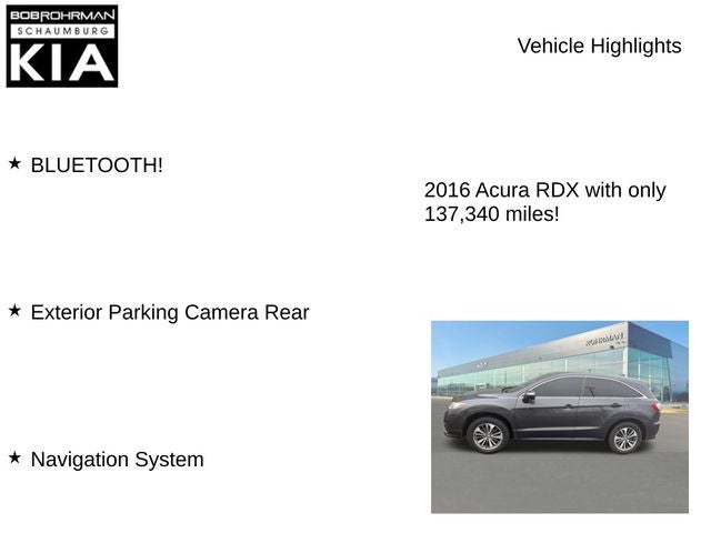 2016 Acura RDX Base AWD w/Advance Package